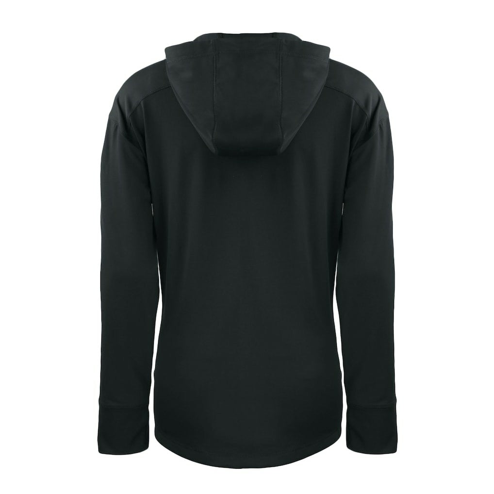 San Francisco 49ers Cutter & Buck Women's Throwback Daybreak Eco Recycled Half-Zip Hoodie Black | NFL