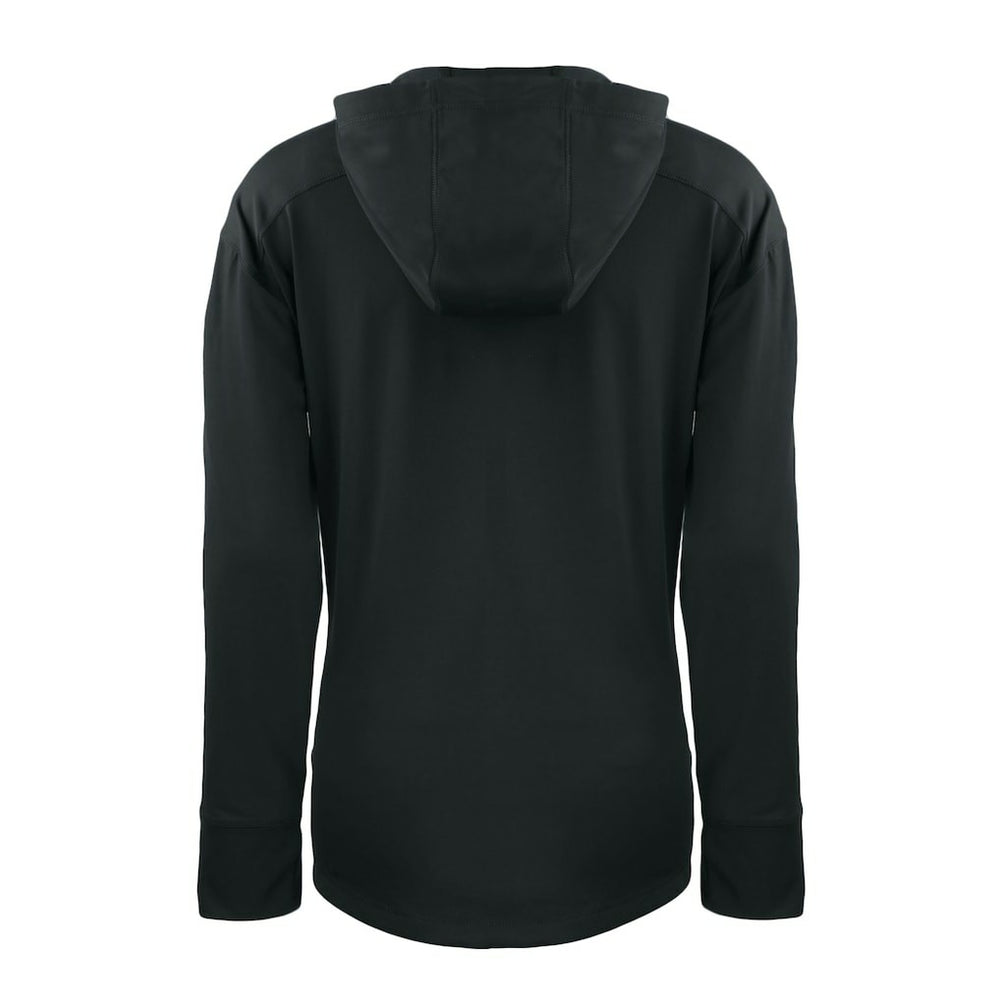 San Francisco 49ers Cutter & Buck Women's Throwback Daybreak Eco Recycled Half-Zip Hoodie Black | NFL