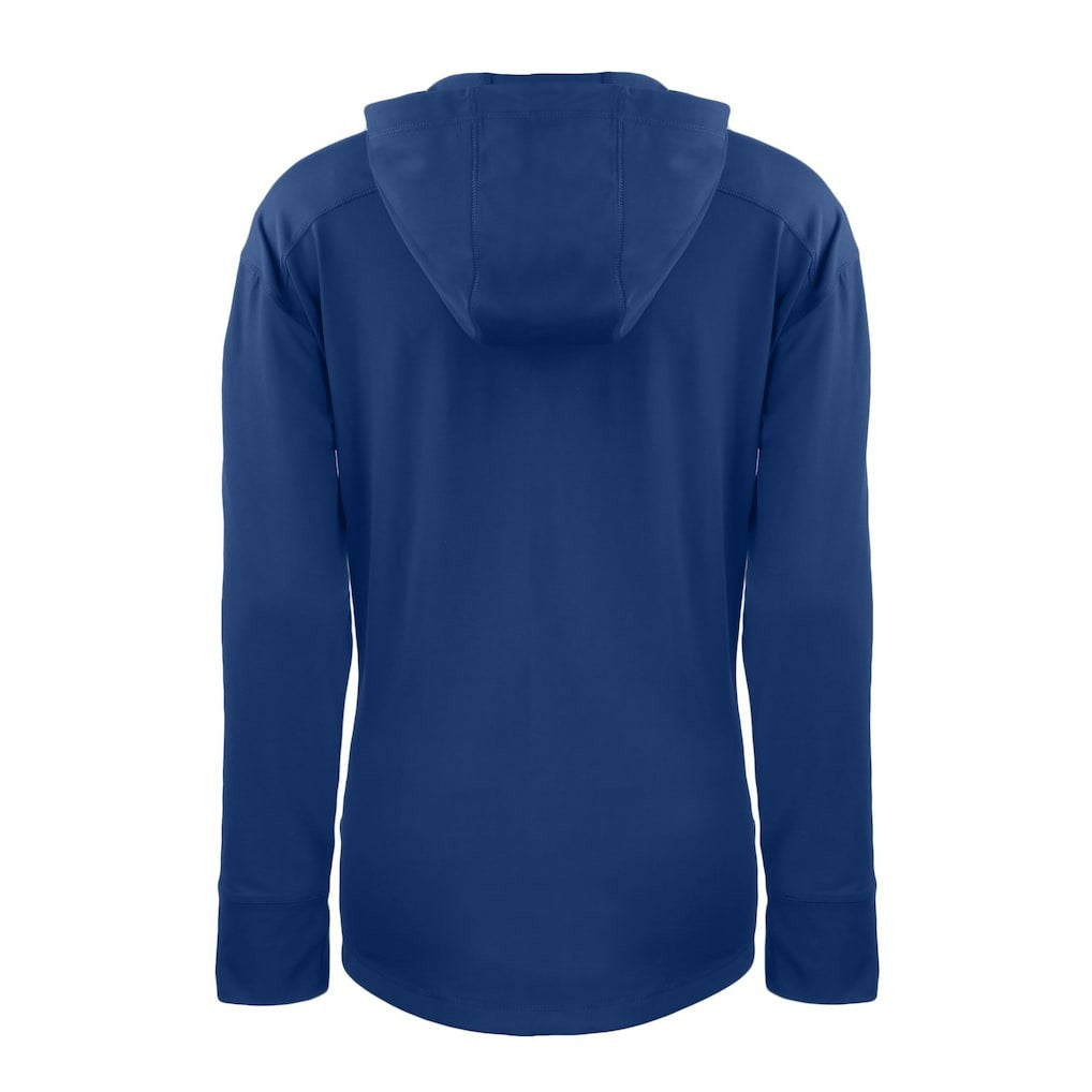 Seattle Seahawks Cutter & Buck Women's Throwback Daybreak Eco Recycled Half-Zip Hoodie Blue | NFL