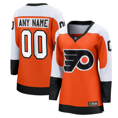 Philadelphia Flyers Fanatics Women's Home Premier Breakaway Custom Jersey - Burnt Orange - NHL