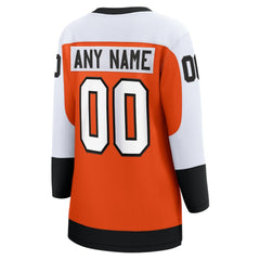 Philadelphia Flyers Fanatics Women's Home Premier Breakaway Custom Jersey - Burnt Orange - NHL