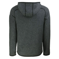 Las Vegas Raiders Cutter & Buck Throwback Mainsail Sweater-Knit Full-Zip Hoodie Heather Charcoal | NFL