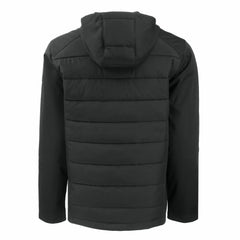 Detroit Lions Cutter & Buck Throwback Evoke Hybrid Eco Softshell Recycled Full-Zip Hoodie Jacket Black | NFL
