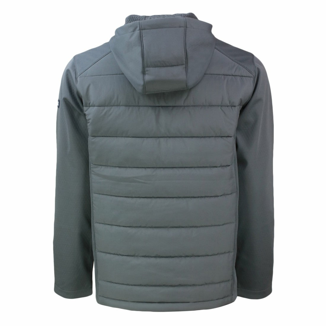 Detroit Lions Cutter & Buck Throwback Evoke Hybrid Eco Softshell Recycled Full-Zip Hoodie Jacket Gray | NFL