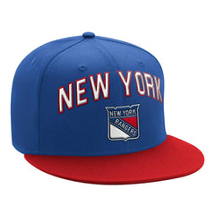New York Rangers Starter Arch Logo Two-Tone Snapback Hat - Blue/Red - NHL