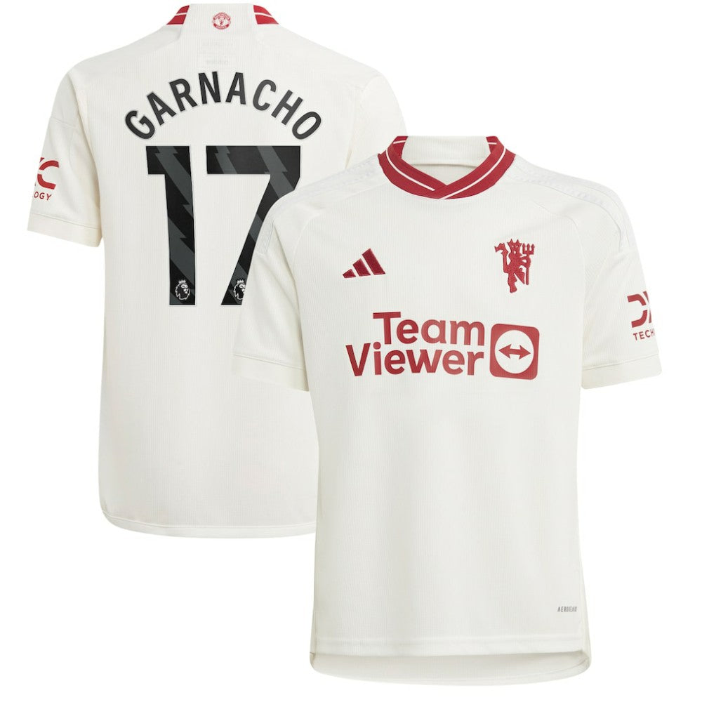 Alejandro Garnacho Manchester United Youth 2023/24 Third Replica Player Jersey – White | Adidas Online