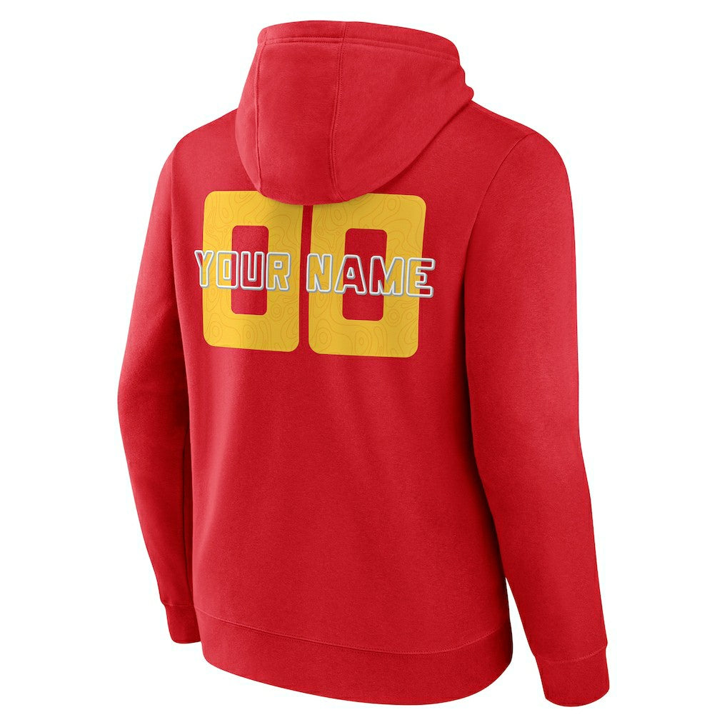 Atlanta Hawks Stellar Personalized Name & Number Pullover Hoodie Red - NBA