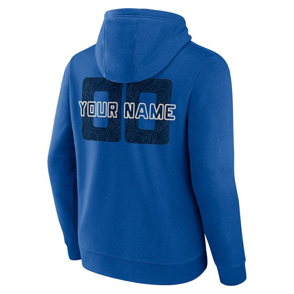 Dallas Mavericks Stellar Personalized Name & Number Pullover Hoodie Blue - NBA