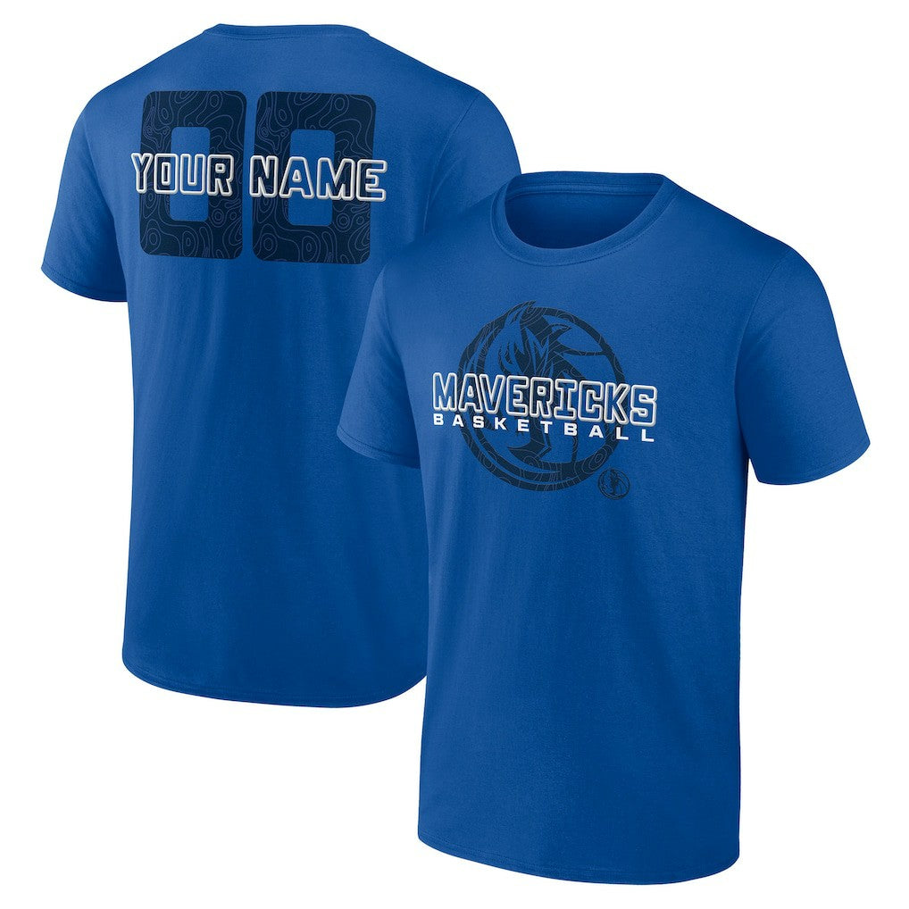 Dallas Mavericks Stellar Personalized Name & Number T-Shirt Blue - NBA