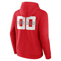 Houston Rockets Stellar Personalized Name & Number Pullover Hoodie Red - NBA