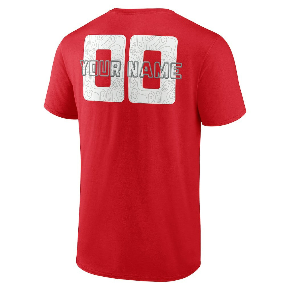 Houston Rockets Stellar Personalized Name & Number T-Shirt Red - NBA
