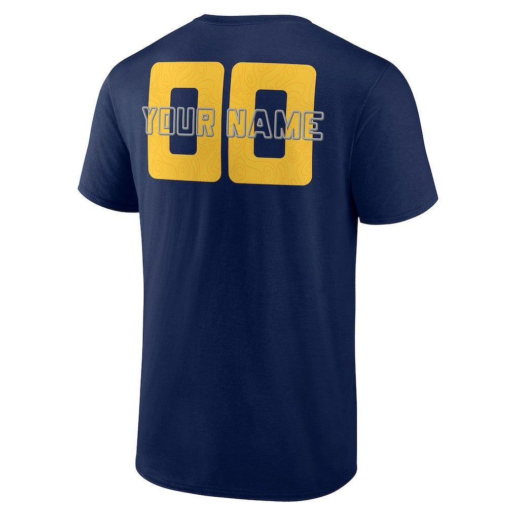 Indiana Pacers Stellar Personalized Name & Number T-Shirt Navy - NBA