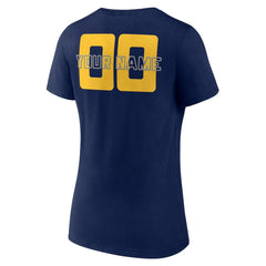 Indiana Pacers Women's Stellar Personalized Name & Number V-Neck T-Shirt Navy - NBA