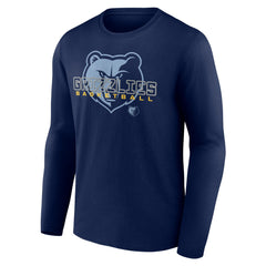 Memphis Grizzlies Stellar Personalized Name & Number Long Sleeve T-Shirt Navy - NBA