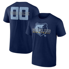Memphis Grizzlies Stellar Personalized Name & Number T-Shirt Navy - NBA