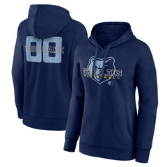Memphis Grizzlies Women's Stellar Personalized Name & Number Pullover Hoodie Navy - NBA