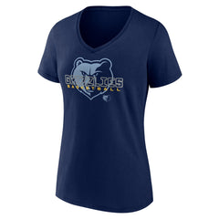 Memphis Grizzlies Women's Stellar Personalized Name & Number V-Neck T-Shirt Navy - NBA