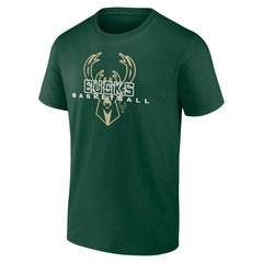 Milwaukee Bucks Stellar Personalized Name & Number T-Shirt Hunter Green - NBA