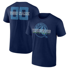 Minnesota Timberwolves Stellar Personalized Name & Number T-Shirt Navy - NBA