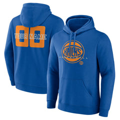 New York Knicks Stellar Personalized Name & Number Pullover Hoodie Blue - NBA