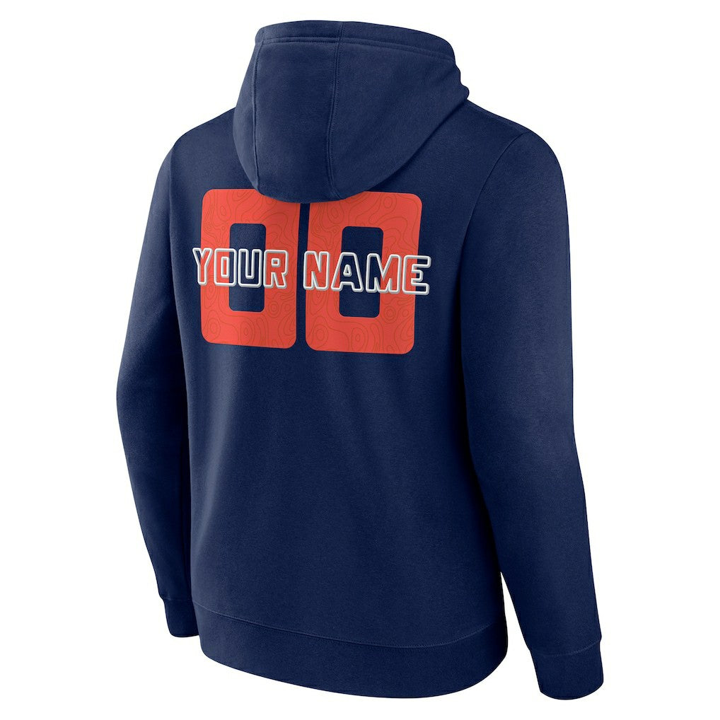 Oklahoma City Thunder Stellar Personalized Name & Number Pullover Hoodie Navy - NBA