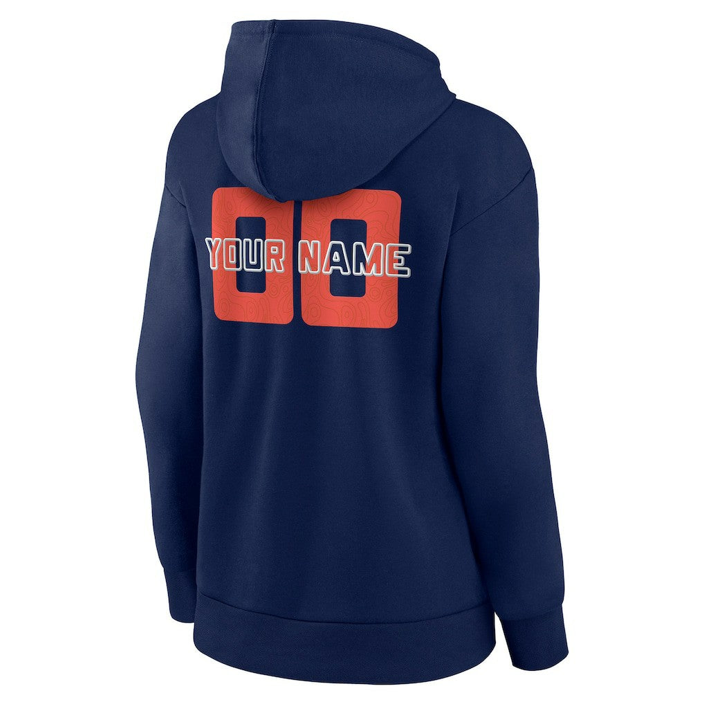 Oklahoma City Thunder Women's Stellar Personalized Name & Number Pullover Hoodie Navy - NBA