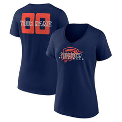 Oklahoma City Thunder Women's Stellar Personalized Name & Number V-Neck T-Shirt Navy - NBA