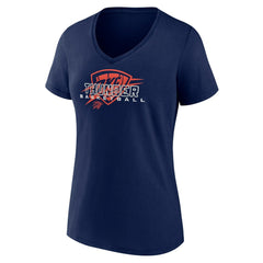 Oklahoma City Thunder Women's Stellar Personalized Name & Number V-Neck T-Shirt Navy - NBA