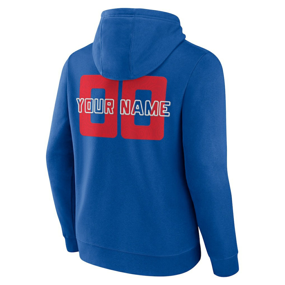 Philadelphia 76ers Stellar Personalized Name & Number Pullover Hoodie Royal - NBA