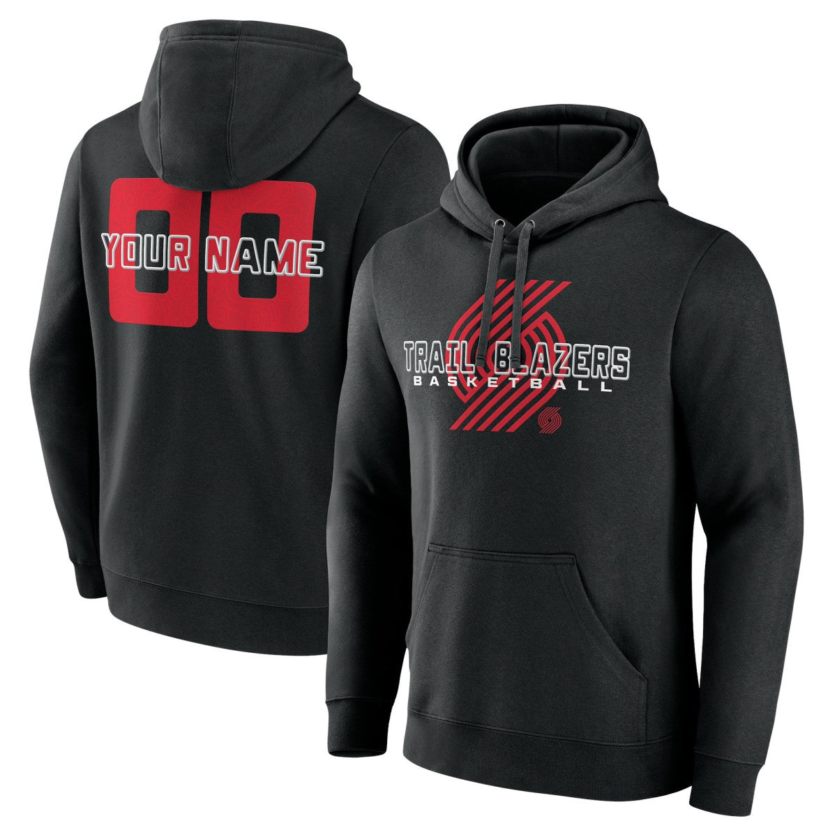 Portland Trail Blazers Stellar Personalized Name & Number Pullover Hoodie Black - NBA