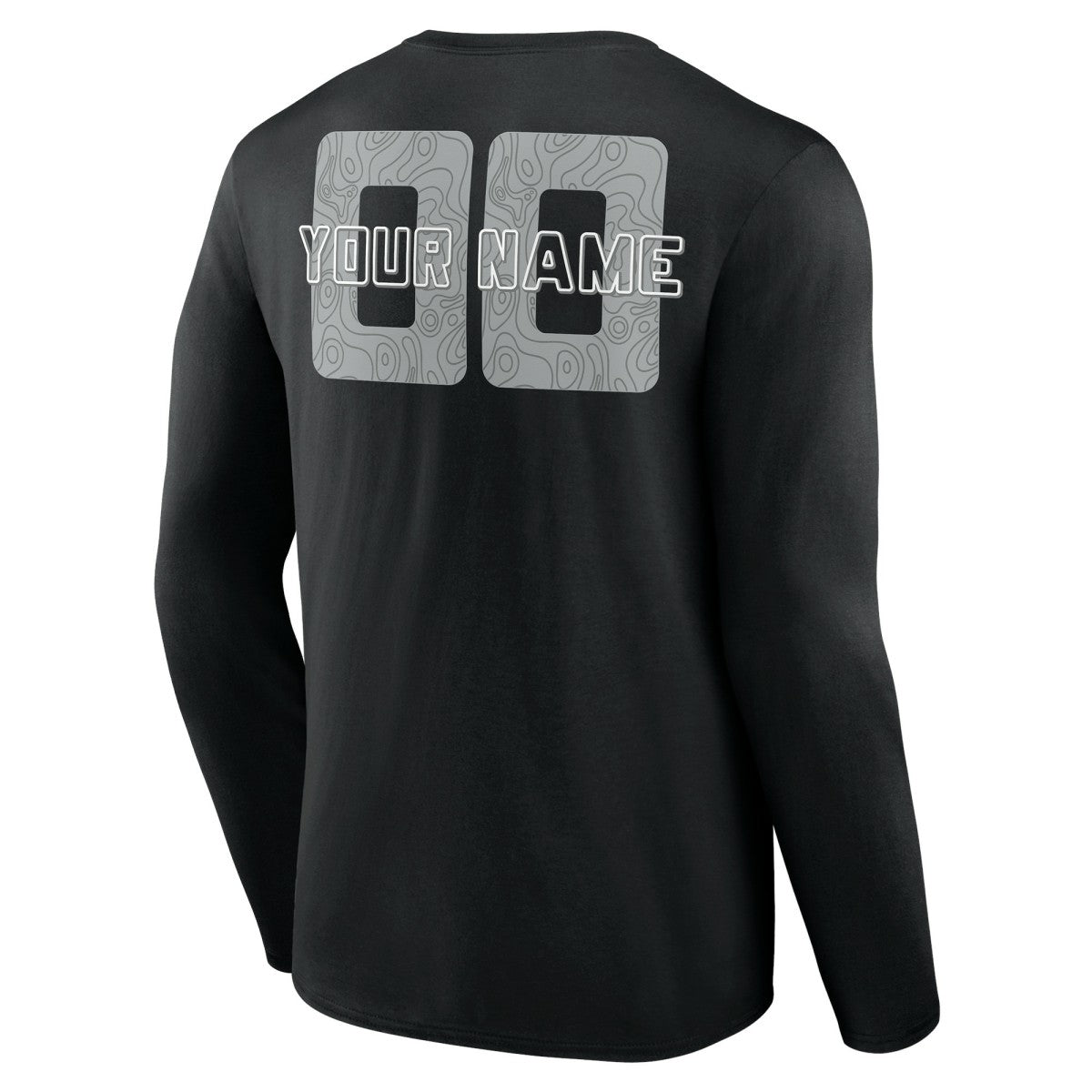 San Antonio Spurs Stellar Personalized Name & Number Long Sleeve T-Shirt Black - NBA