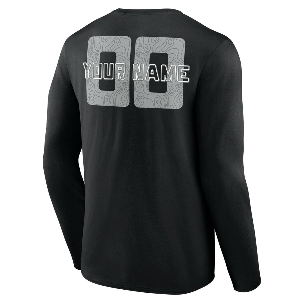 San Antonio Spurs Stellar Personalized Name & Number Long Sleeve T-Shirt Black - NBA