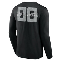 San Antonio Spurs Stellar Personalized Name & Number Long Sleeve T-Shirt Black - NBA