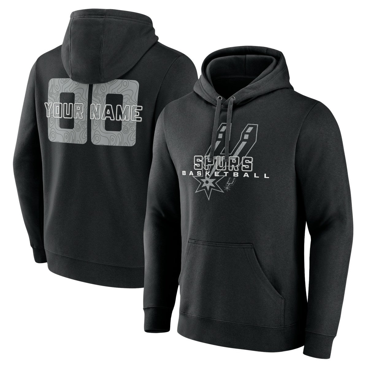 San Antonio Spurs Stellar Personalized Name & Number Pullover Hoodie Black - NBA