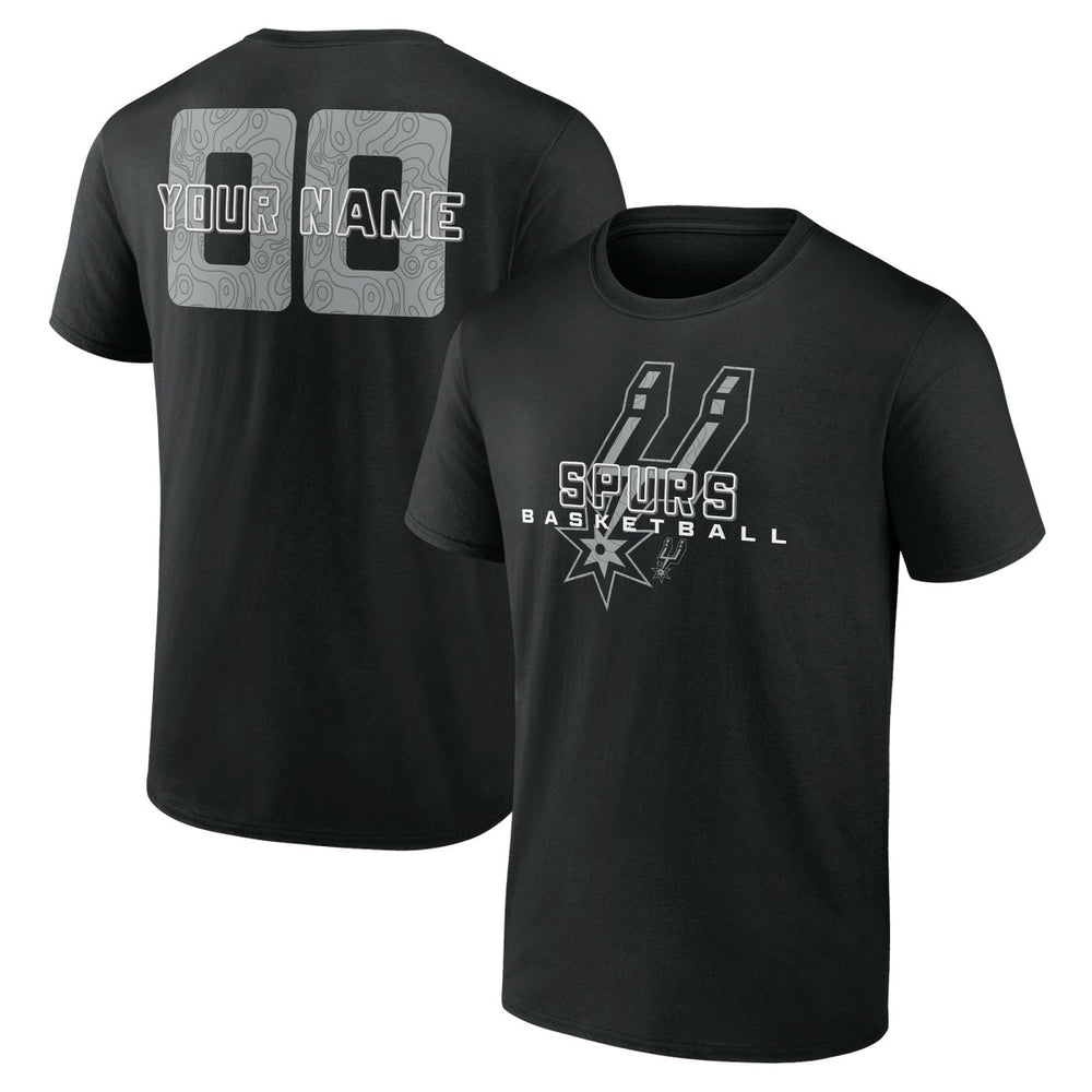 San Antonio Spurs Stellar Personalized Name & Number T-Shirt Black - NBA