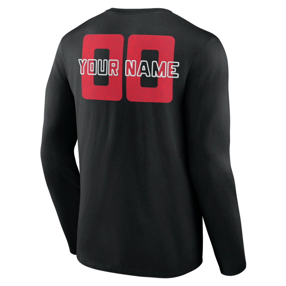Toronto Raptors Stellar Personalized Name & Number Long Sleeve T-Shirt Black - NBA