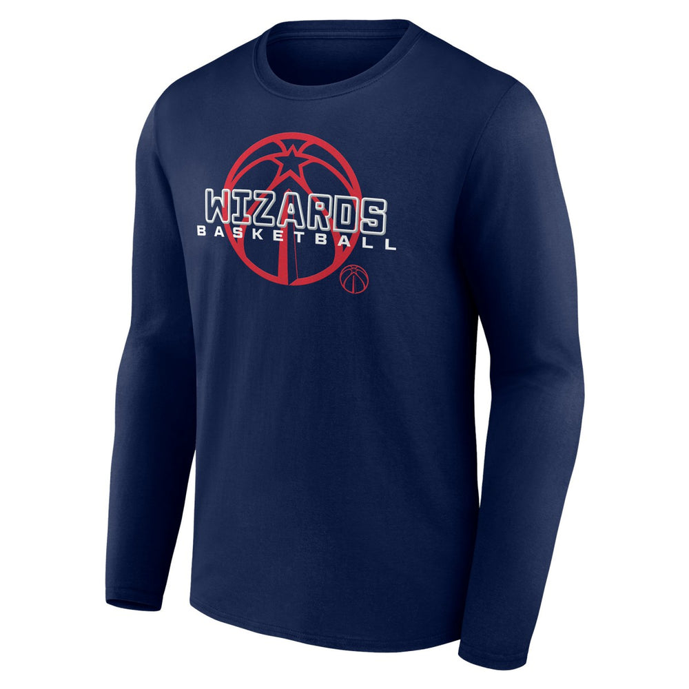 Washington Wizards Stellar Personalized Name & Number Long Sleeve T-Shirt Navy - NBA