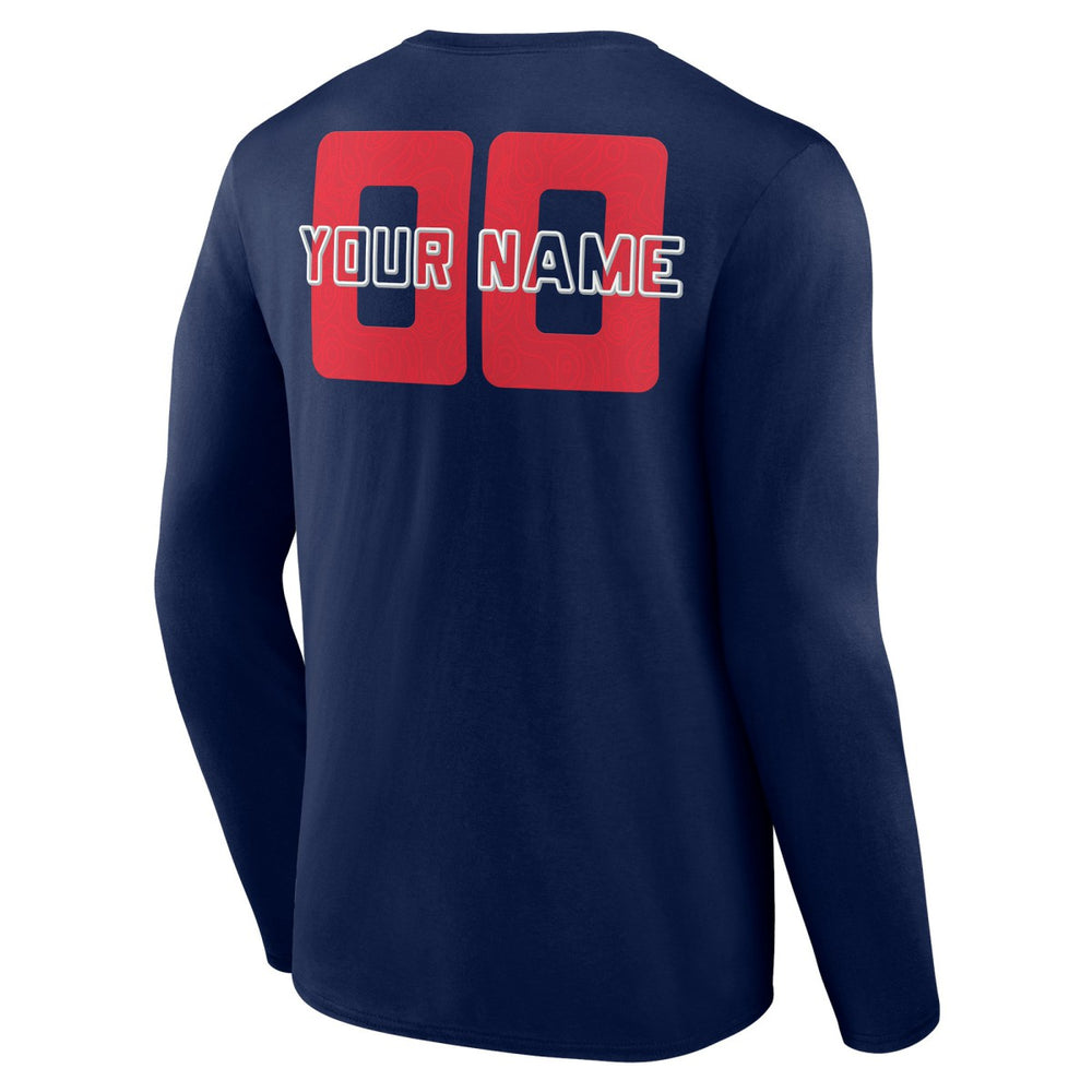 Washington Wizards Stellar Personalized Name & Number Long Sleeve T-Shirt Navy - NBA