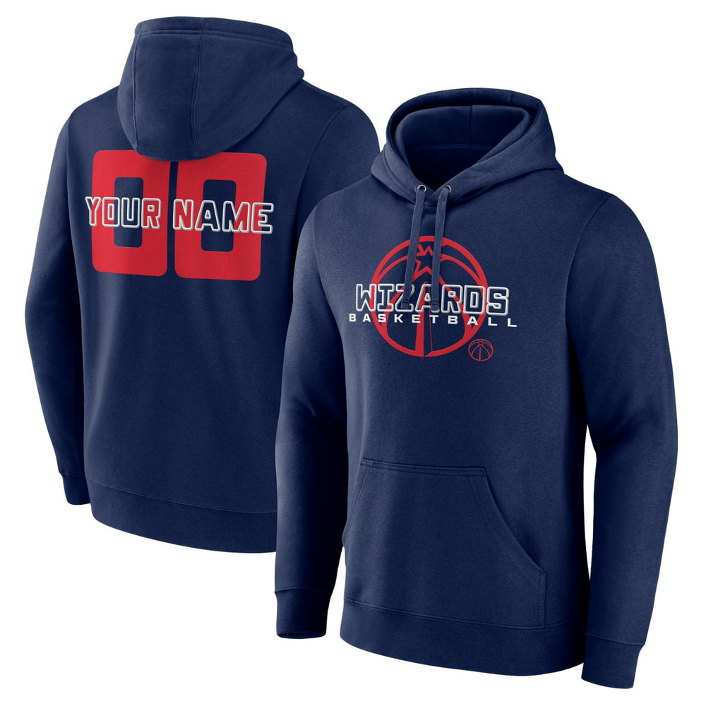 Washington Wizards Stellar Personalized Name & Number Pullover Hoodie Navy - NBA