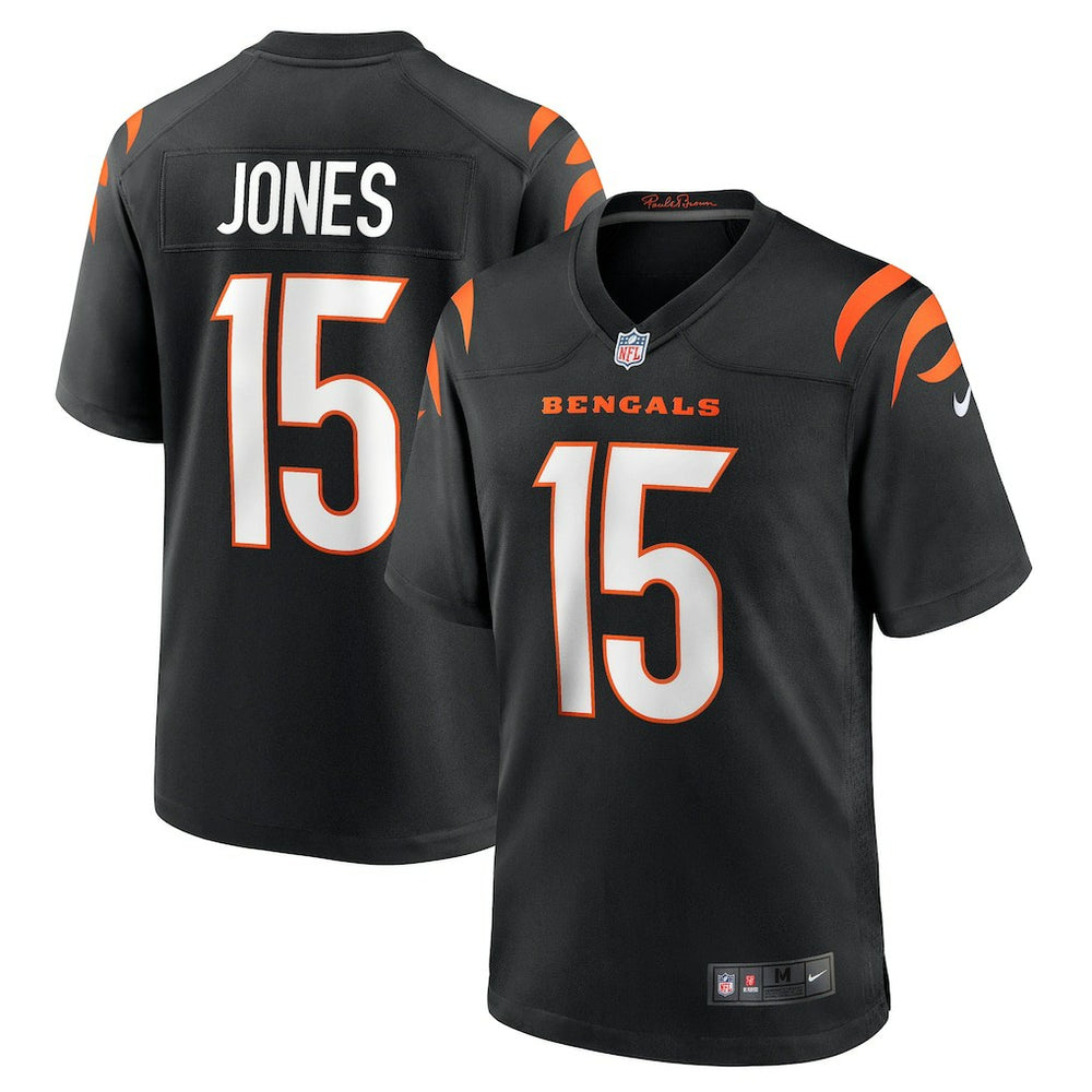 Charlie Jones Cincinnati Bengals Team Game Jersey Black | Nike for Sale