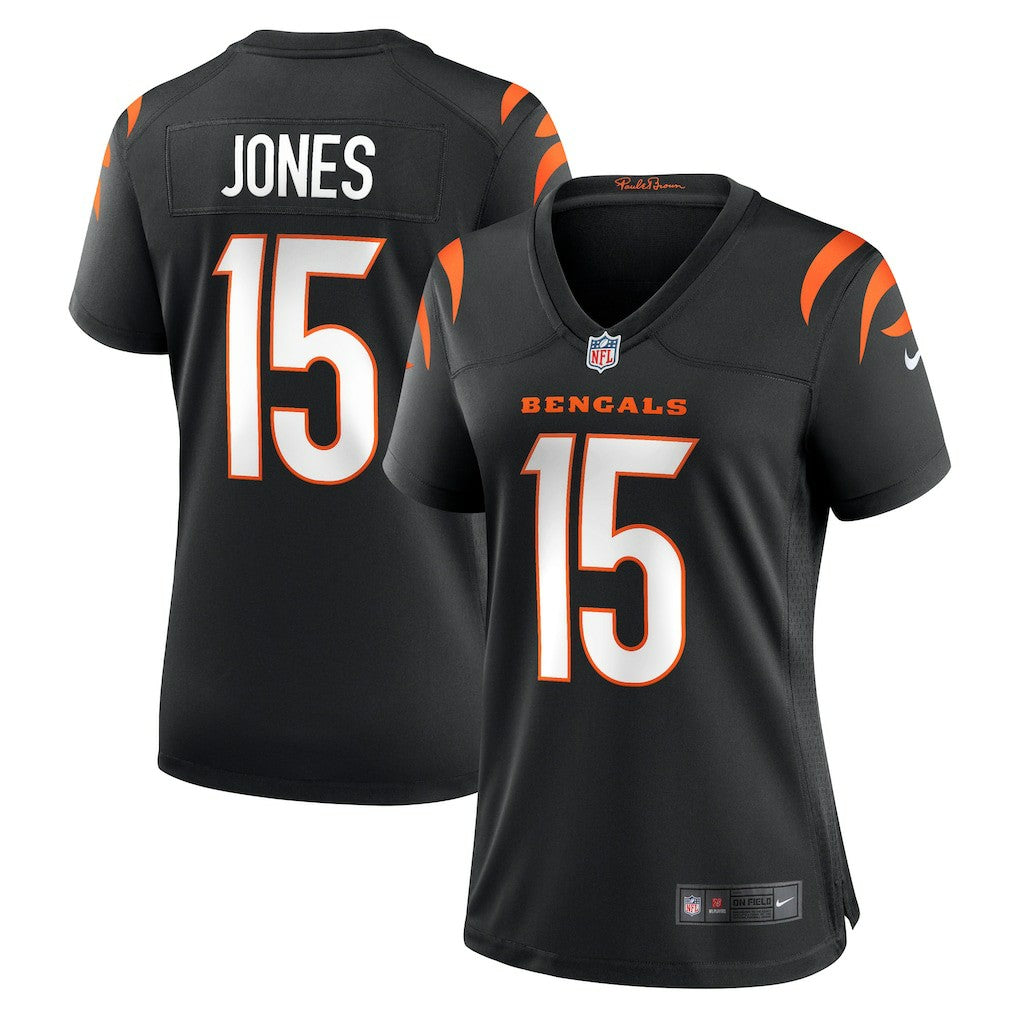 Charlie Jones Cincinnati Bengals Women's Team Game Jersey Black | Nike for Sale