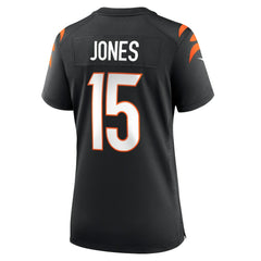Charlie Jones Cincinnati Bengals Women's Team Game Jersey Black | Nike for Sale