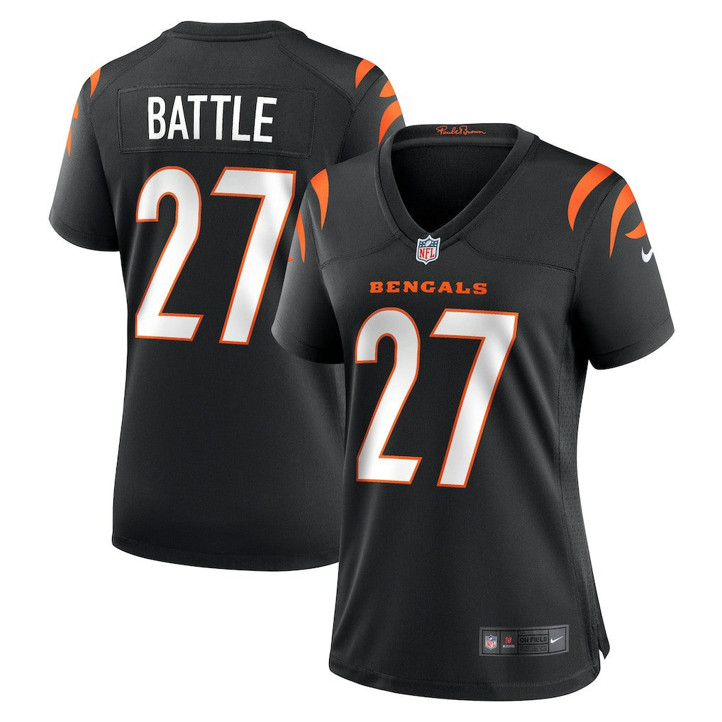 Jordan Battle Cincinnati Bengals Women's Team Game Jersey Black | Nike for Sale