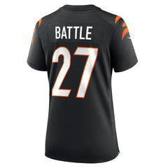 Jordan Battle Cincinnati Bengals Women's Team Game Jersey Black | Nike for Sale