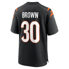 Chase Brown Cincinnati Bengals Team Game Jersey Black | Nike for Sale
