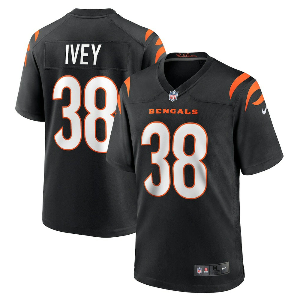DJ Ivey Cincinnati Bengals Team Game Jersey Black | Nike for Sale
