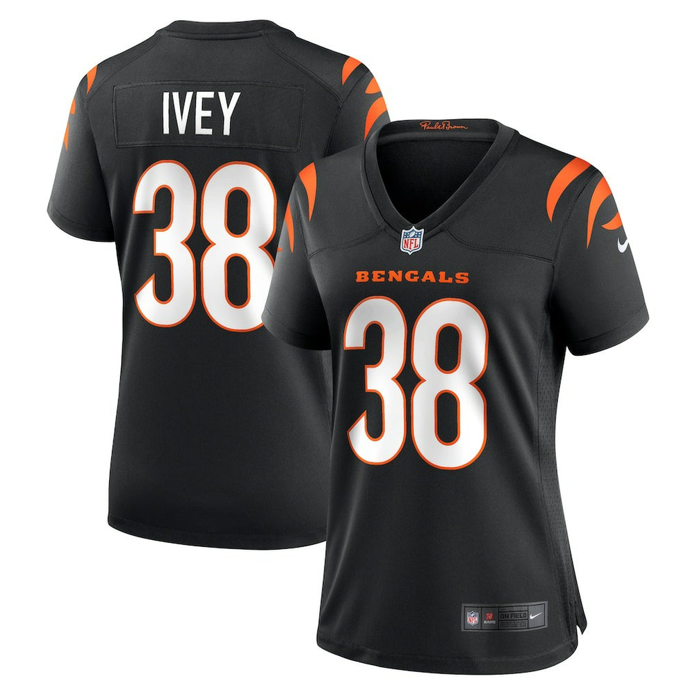 DJ Ivey Cincinnati Bengals Women's Team Game Jersey Black | Nike for Sale