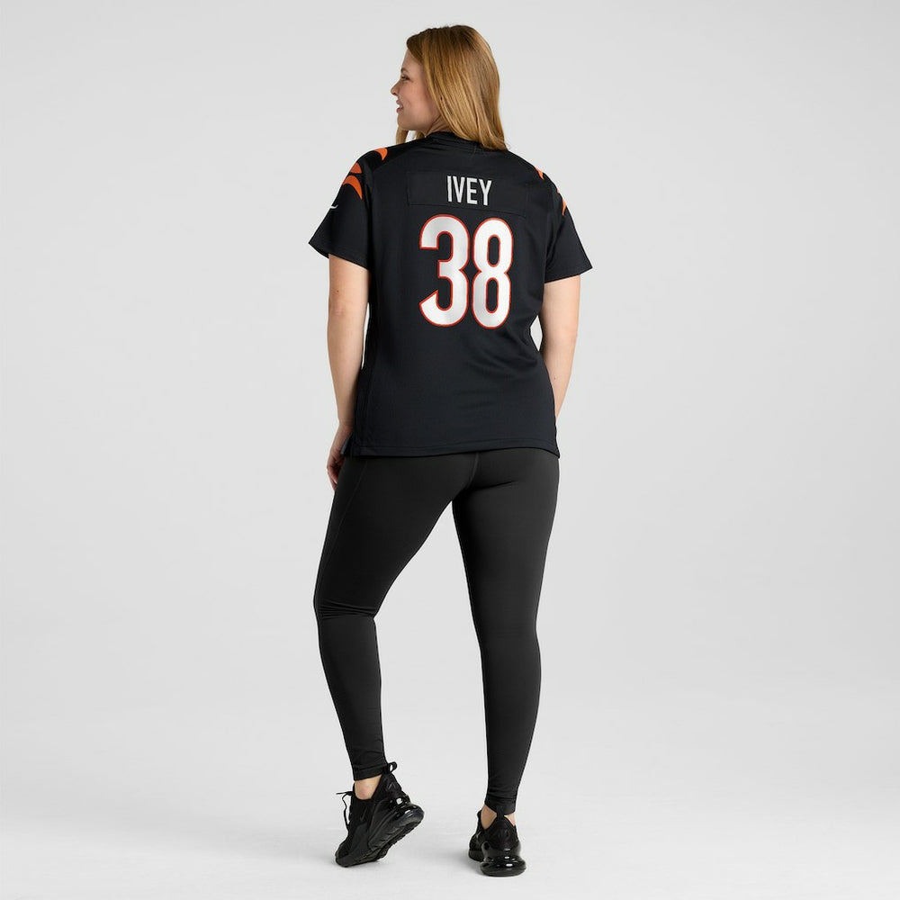 DJ Ivey Cincinnati Bengals Women's Team Game Jersey Black | Nike for Sale