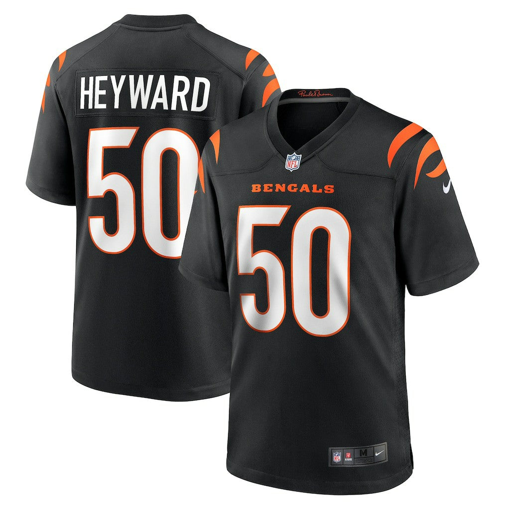 Shaka Heyward Cincinnati Bengals Team Game Jersey Black | Nike for Sale