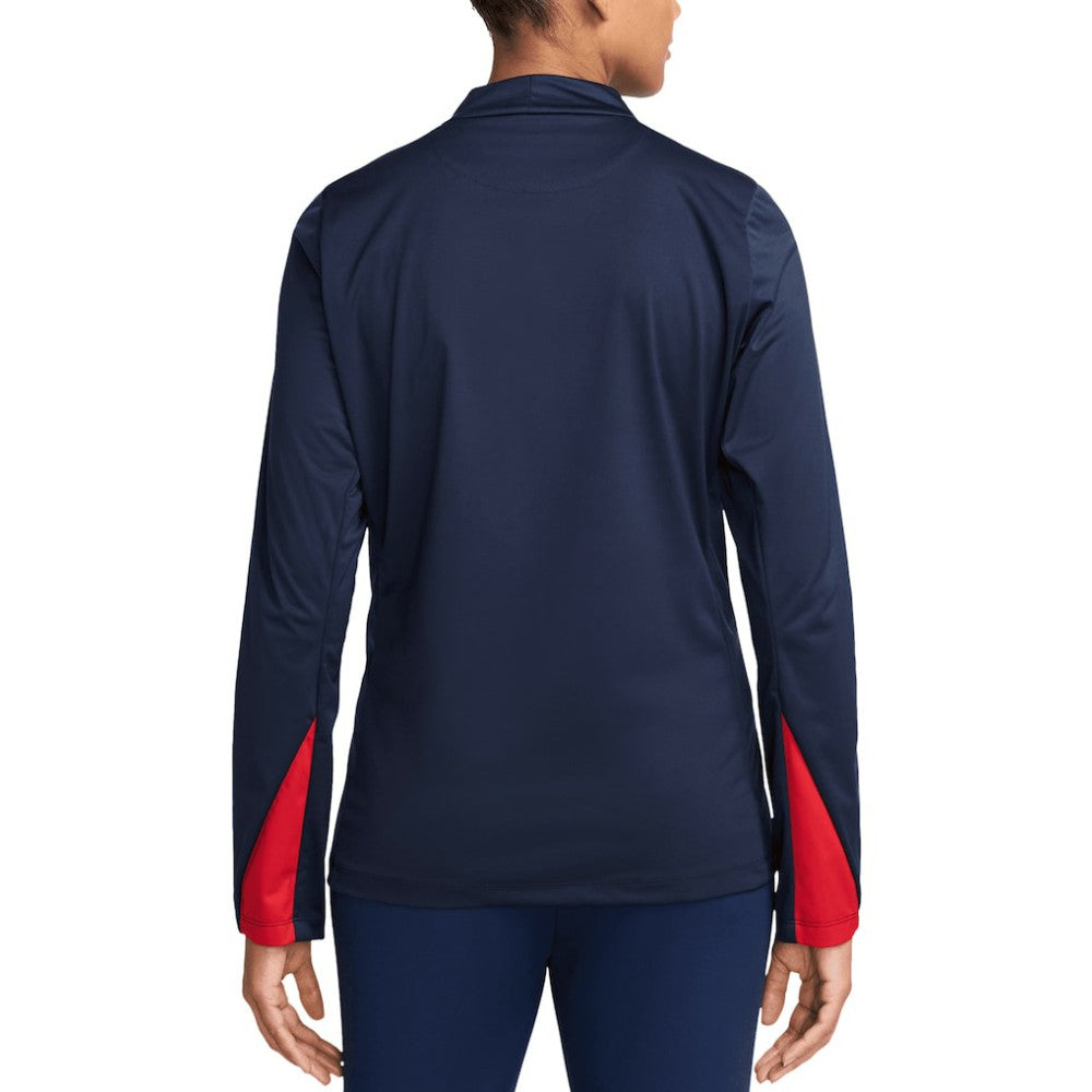 USMNT Women's 2024 Strike Drill Performance Quarter-Zip Pullover Top Navy | Nike discount